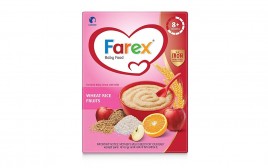 Farex Wheat Rice Fruits, (8+ months)  Box  300 grams